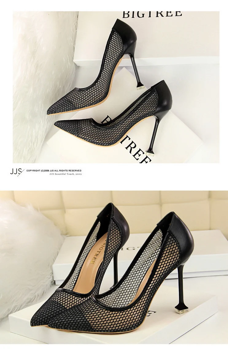 Title 5, Spitz zulaufende High Heels mit flachem Mund fü...