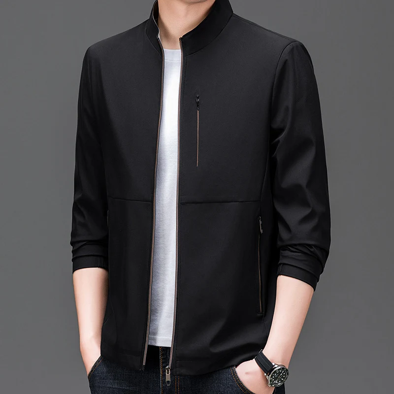 Men's Solid Color Jacket High-grade Trendy Casual. Perfect for Everyday Wear Providing Comfort and Style for a Modern Lo — photo 8