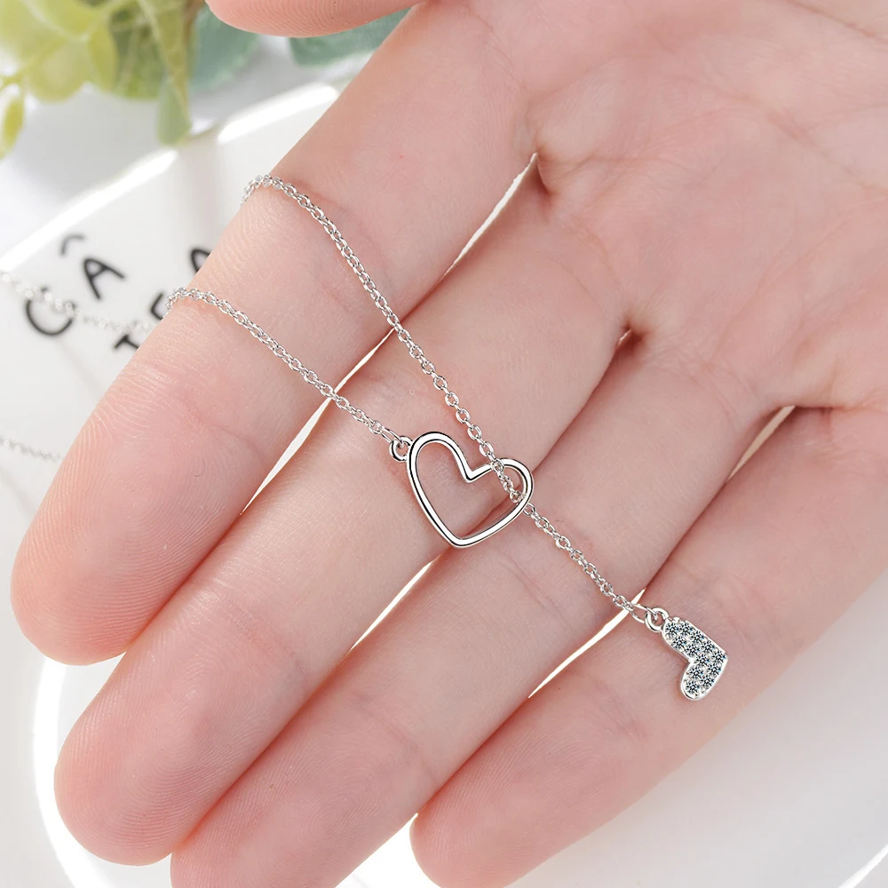 Colar curto ajustável Double Love, perfeito para um visual romântico. Ajuste personalizável, ideal para presente e diversas ocasiões. — foto 5