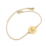 Pulseira de moda com 26 letras redondas do alfabeto inglês. Um acessório elegante e personalizado para mulheres. Expresse seu estilo único. — foto 18