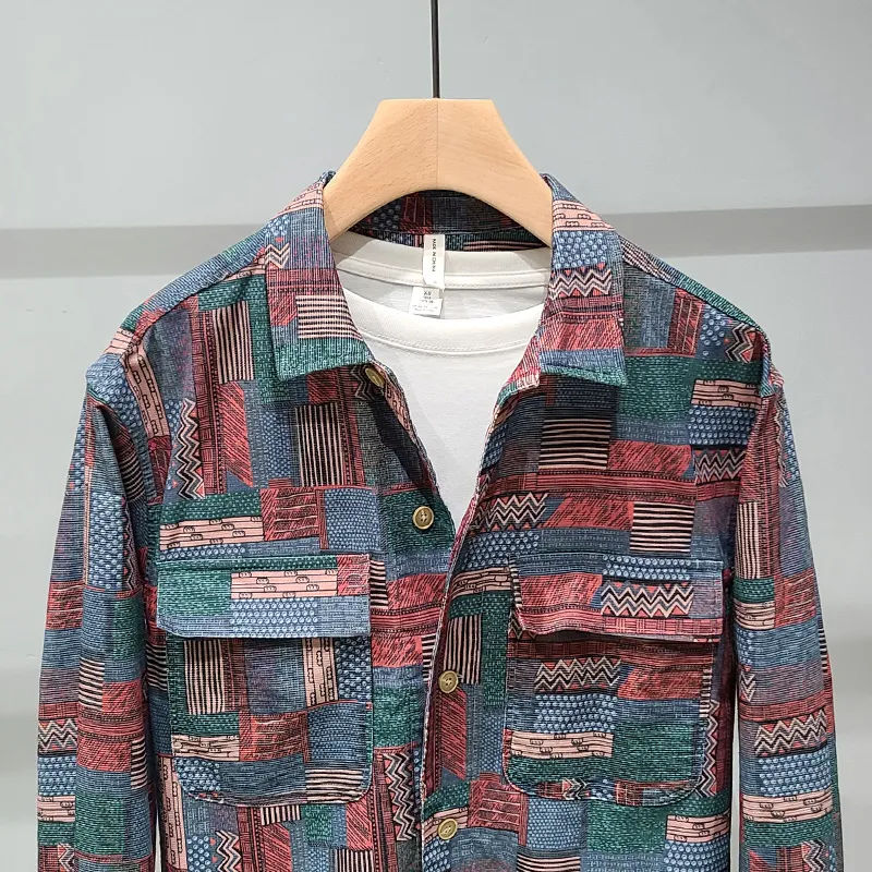 Title 2, Mens Autumn Casual Cotton Long Sleeve Shirt. C...