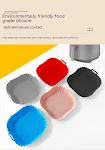 Square Silicone Air Fryer Baking Tray, Fried Food Potholder. Reusable, non-stick, heat resistant. Perfect for mess-free — photo 18