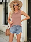 Women's Sleeveless Blouse Pile Collar Pullover Thin Sweater Vest — photo 16