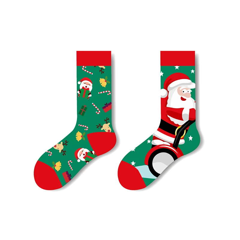 Title 12, AB Surface Christmas Socks Mens Mid-calf Cotto...