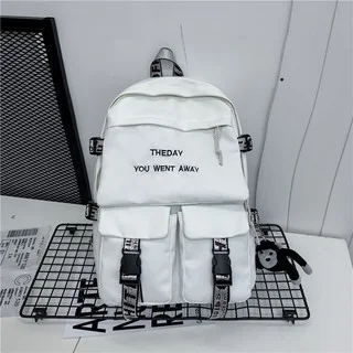 Nieuwe Koreaanse rugzak voor dames, modemerk, schooltas in collegestijl, voor studenten, vrije tijd en eenvoudig, perfect voor school. — foto 1