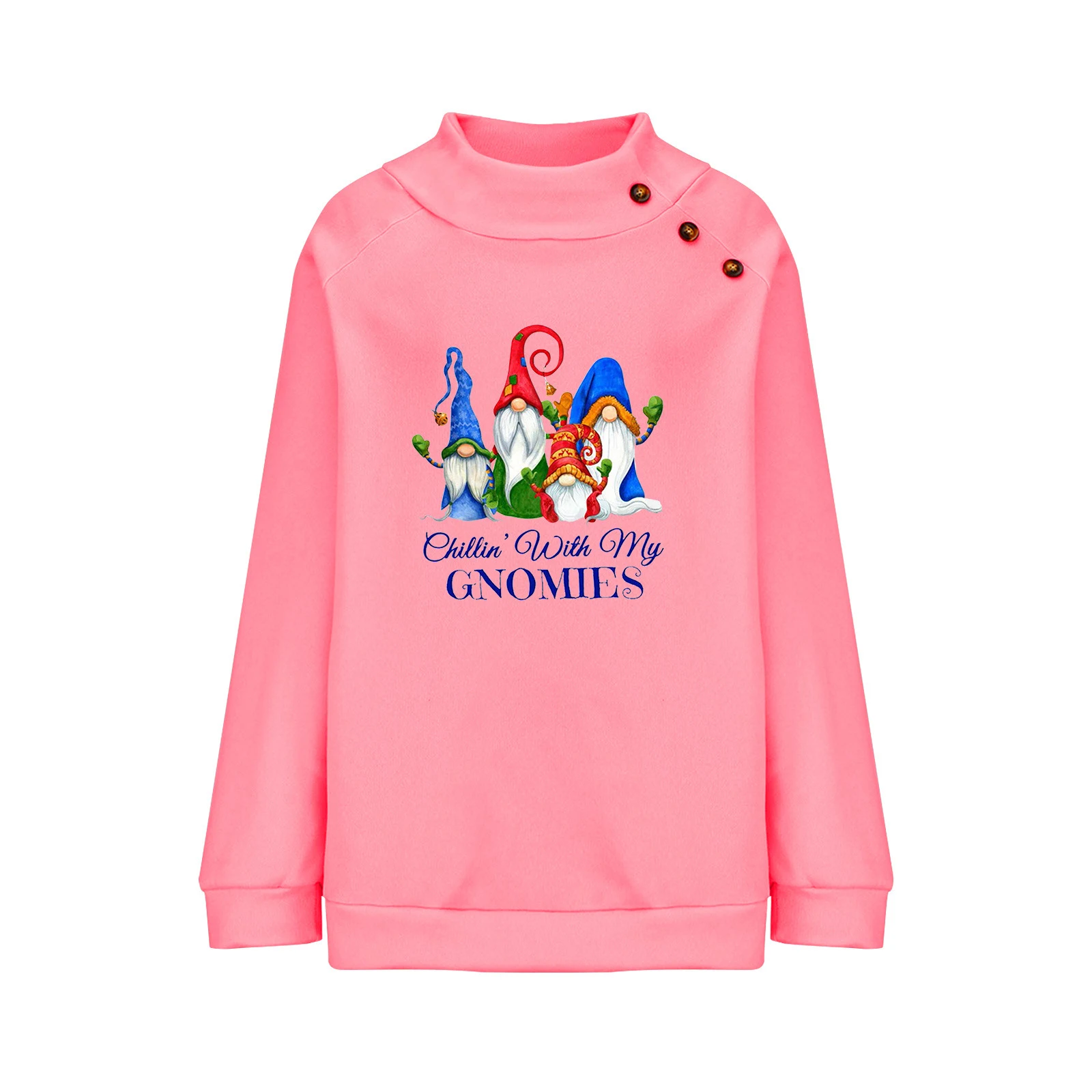 Title 6, Sudadera holgada de manga larga navideña con cu...