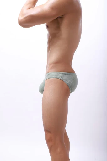 Title 11, Mens Thick Ice Silk Solid Color Briefs
