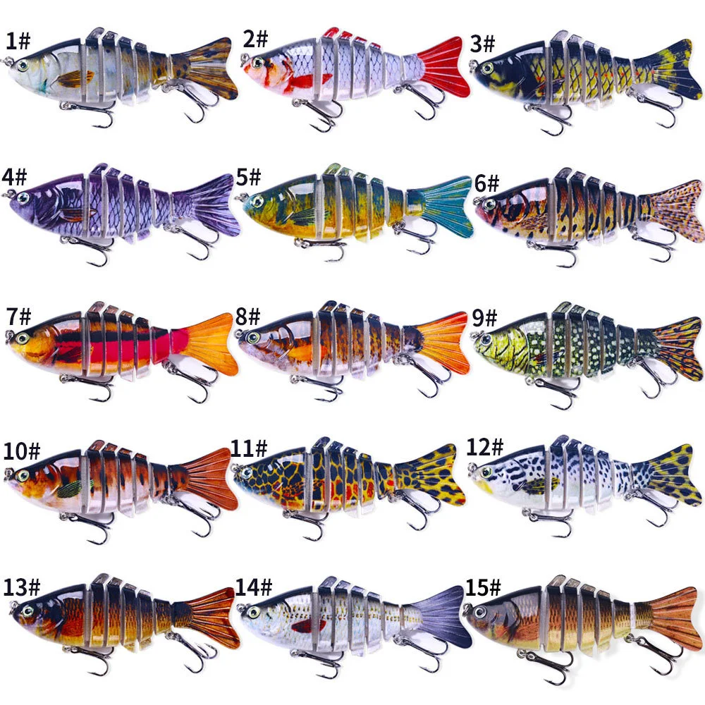 Lure 10CM Isca de Pesca Multi-seções Isca Dura Isca Artificial Natação Realista Atraindo Peixes Grandes — foto 4