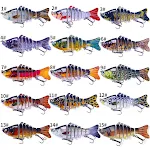 Lure 10CM Isca de Pesca Multi-seções Isca Dura Isca Artificial Natação Realista Atraindo Peixes Grandes — foto 4