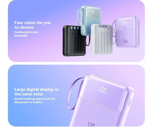 Title 4, Mini power bank z wyświetlaczem cyfrowym z supe...