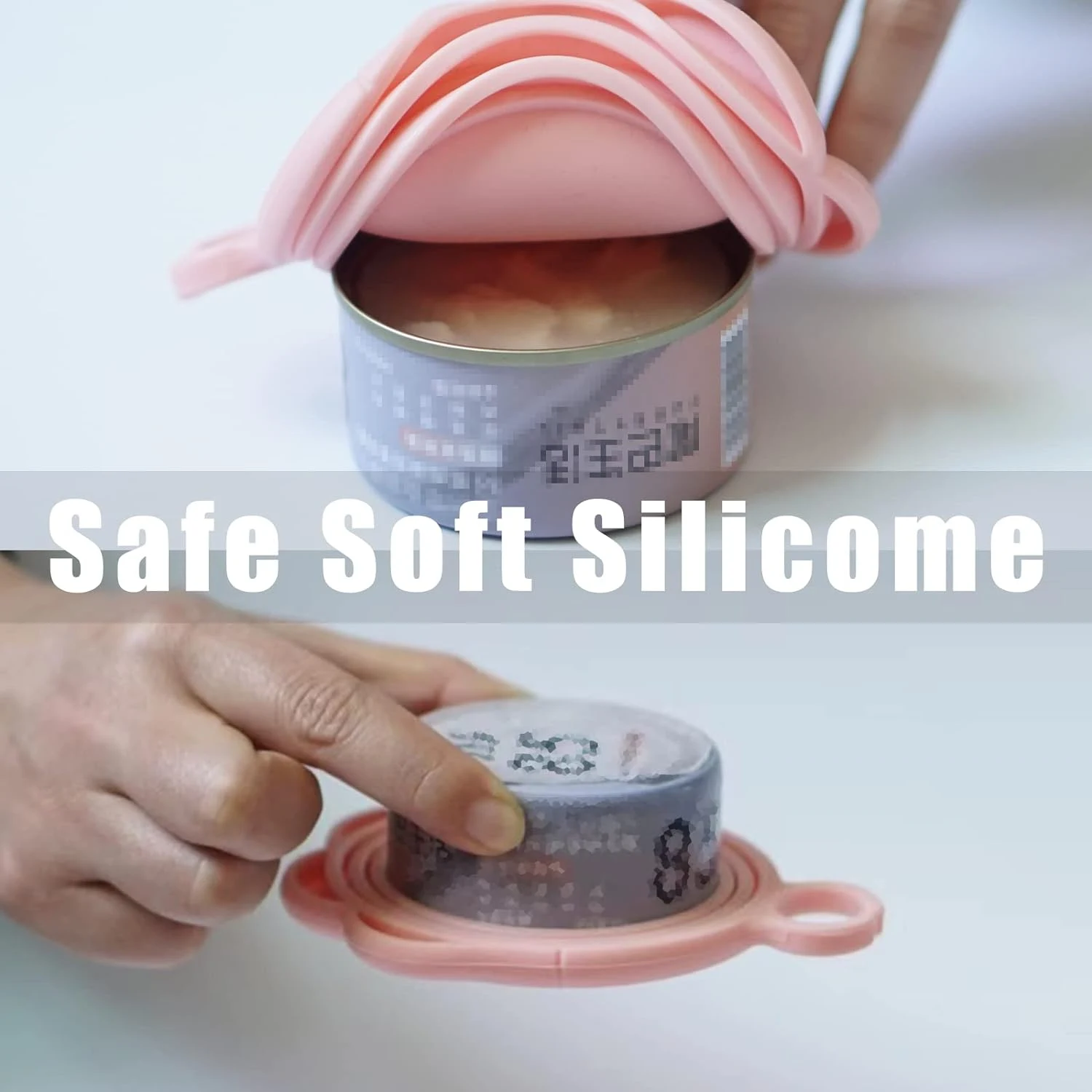 Title 5, Cute and practical pink cat food can lid and sp...