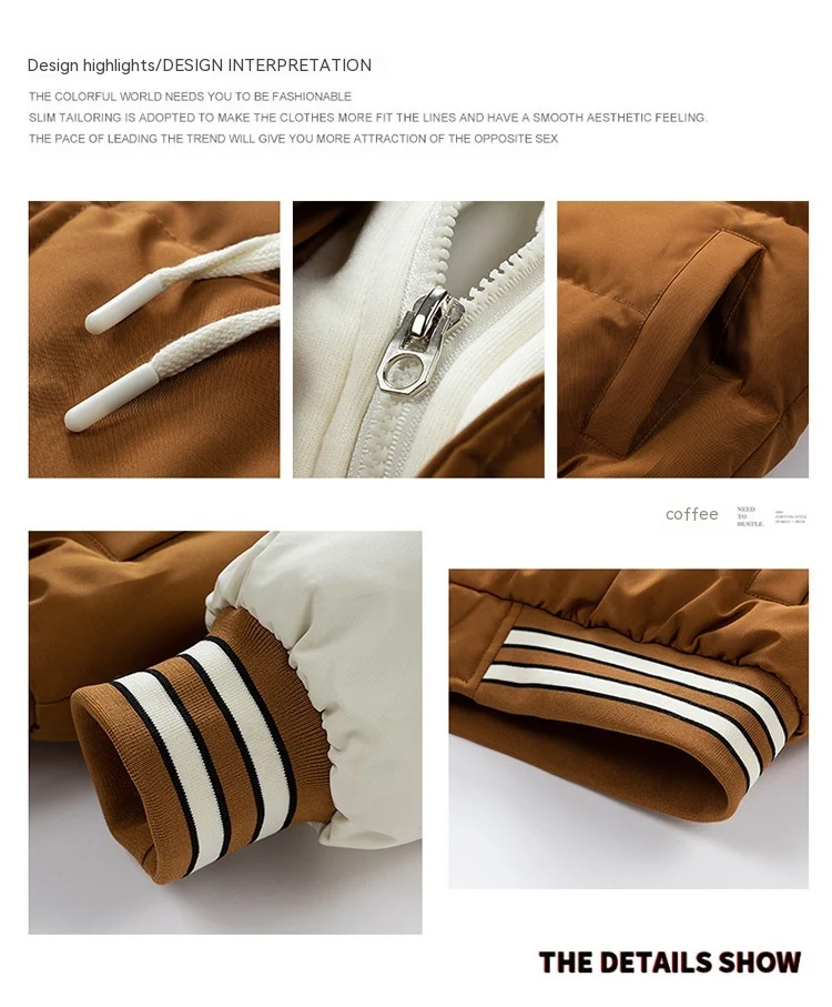Thickened Down Cotton Jacket With Hood And Two Fake Pieces for Warmth and Comfort, a Stylish and Practical Winter Coat. — photo 7