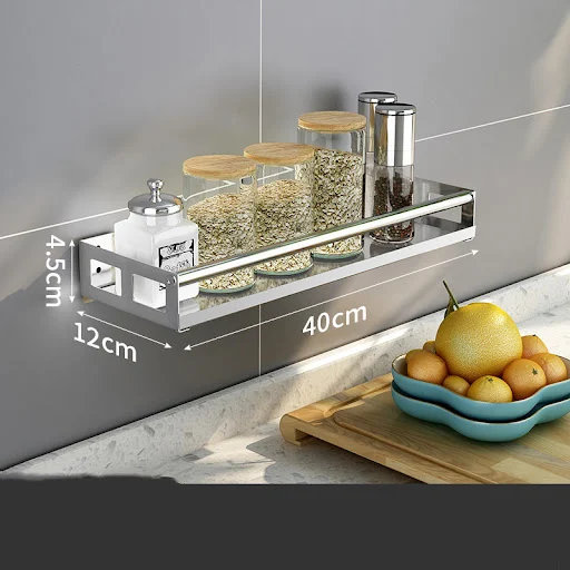 Title 5, Punch-free kitchen seasoning rack Wall-mounted ...