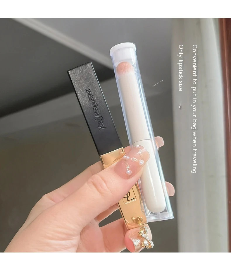 Title 4, Boxed Mini Lip Brush, a convenient round-headed...