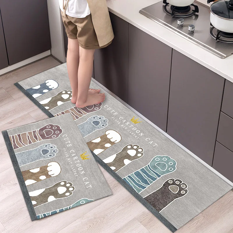 Title 27, Cartoon Floor Mat Kitchen Strip Rug, simple and...