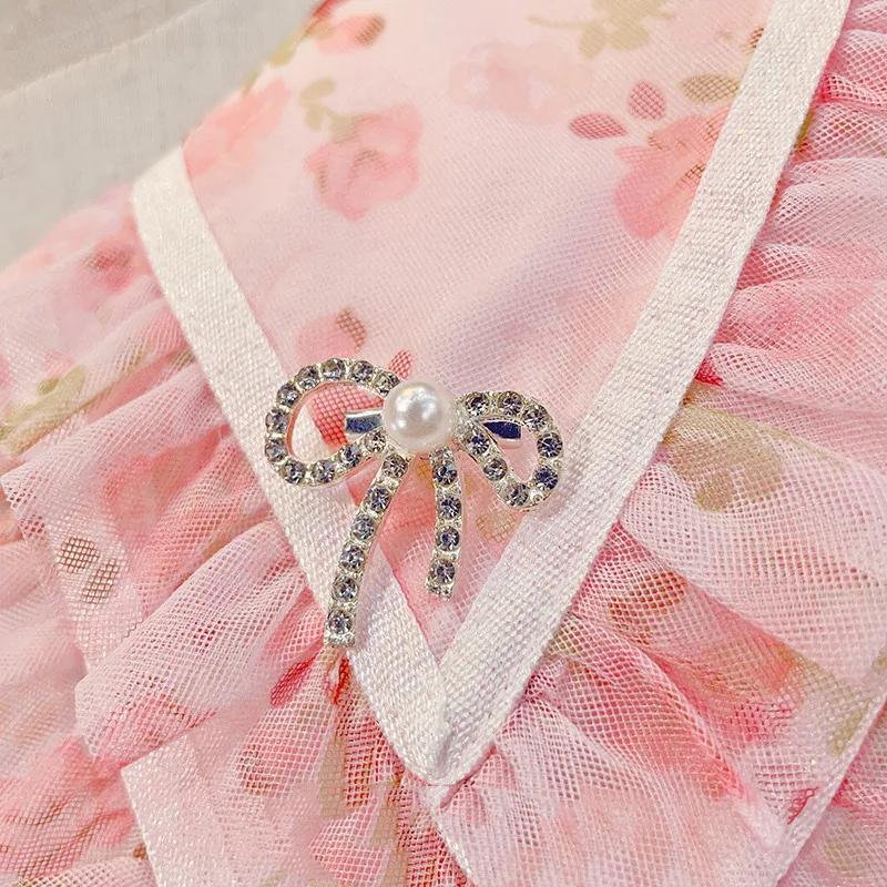 Vestido de gasa para niña estilo princesa occidental, moda nueva, ideal para fiestas y ocasiones especiales. — foto 5