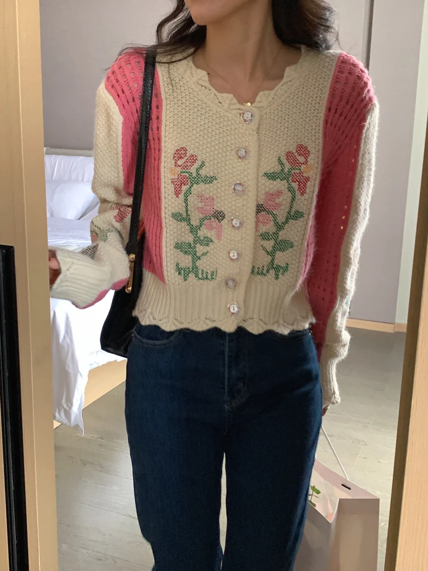 Title 5, Womens Long-sleeved Sweater Knit Sweater Short...