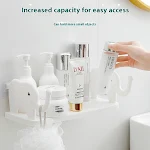 Elephant Storage Rack Factory Direct Sales Punch Free Wall Hanging Organize and Decorate Easily Stylish Space Saving Sim — photo 7