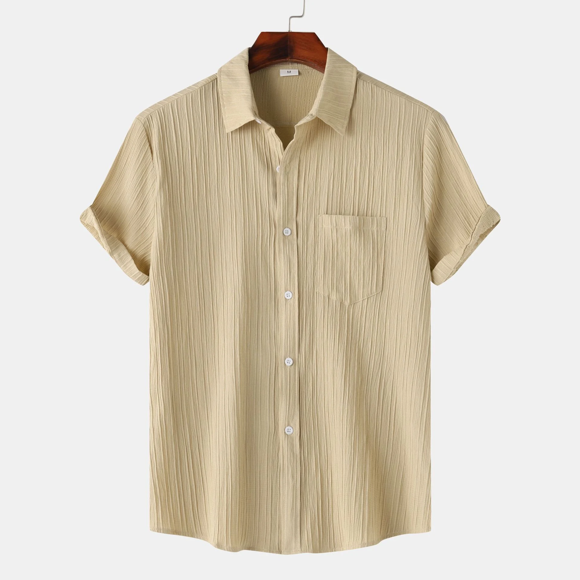 Title 12, Mens Solid Color Polo Collar Short Sleeve Shir...