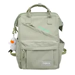 Mochila Escolar de Cor Sólida com Grande Capacidade Perfeita para Estudantes Amplo Espaço para Livros e Materiais Durável e Confortável — foto 2