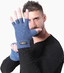 Men's Warm Knitted Half-Finger Gloves with Touch Screen Capability. Stay warm and use your phone easily this winter with — photo 2