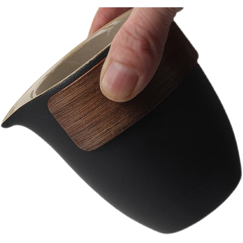 Title 7, Black Pottery Hot Tea Cup