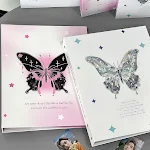 Jiugongge Carpeta de tarjetas de gran capacidad con diseño de mariposa, perfecta para coleccionar y organizar tarjetas de forma elegante y segura. — foto 5