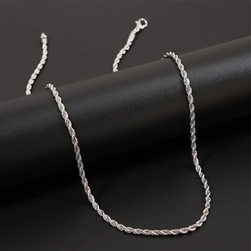 Title 4, Colar corrente de corda torcida masculino hip h...