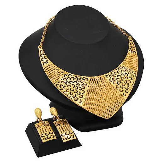 Title 6, Conjunto de Joias Banhadas a Ouro 24K para Mulh...
