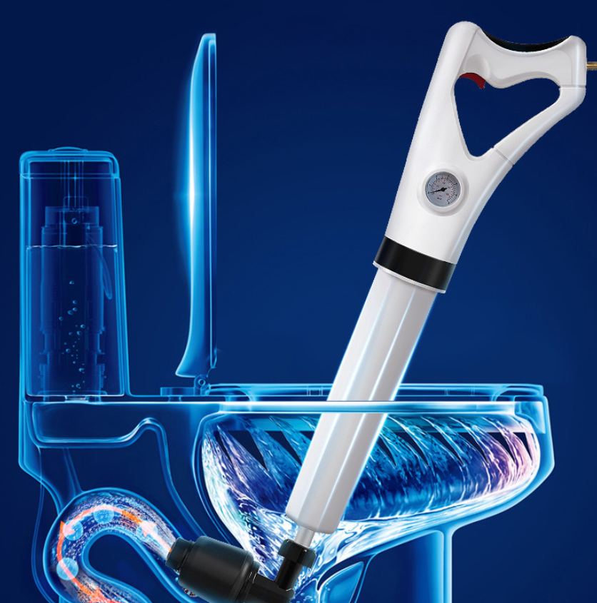 High Pressure Air Powered Toilet Dredger, Suction Artifact for Clearing Clogged Toilet Pipes, Quick & Easy Fix — photo 7