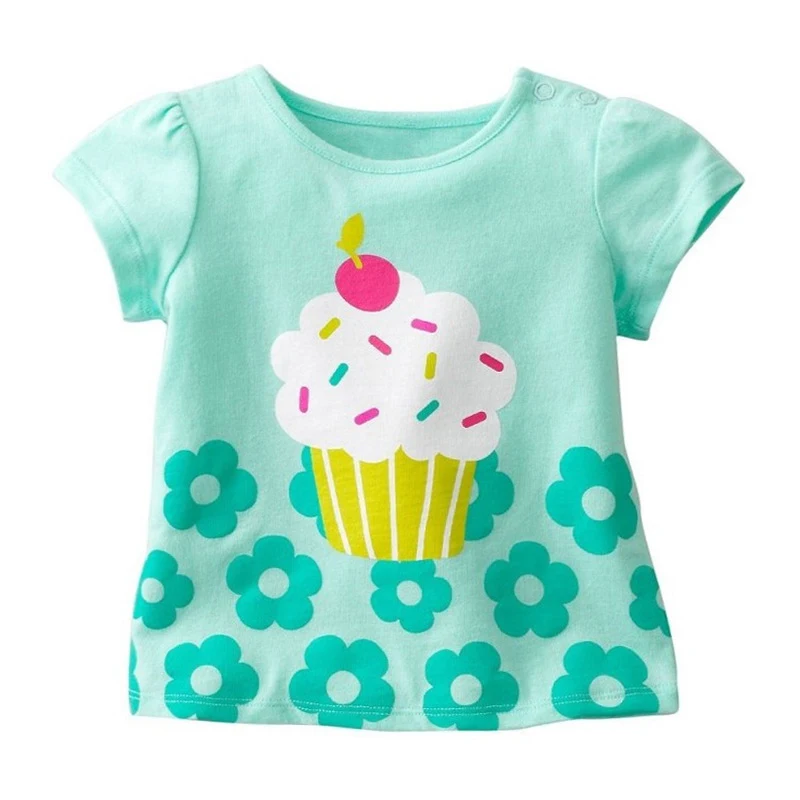 Camiseta Infantil Simples Menina Manga Curta Roupa de Bebê Conforto e Leve para o Verão Ideal para Brincar Livre e Explorar o Mundo — foto 6