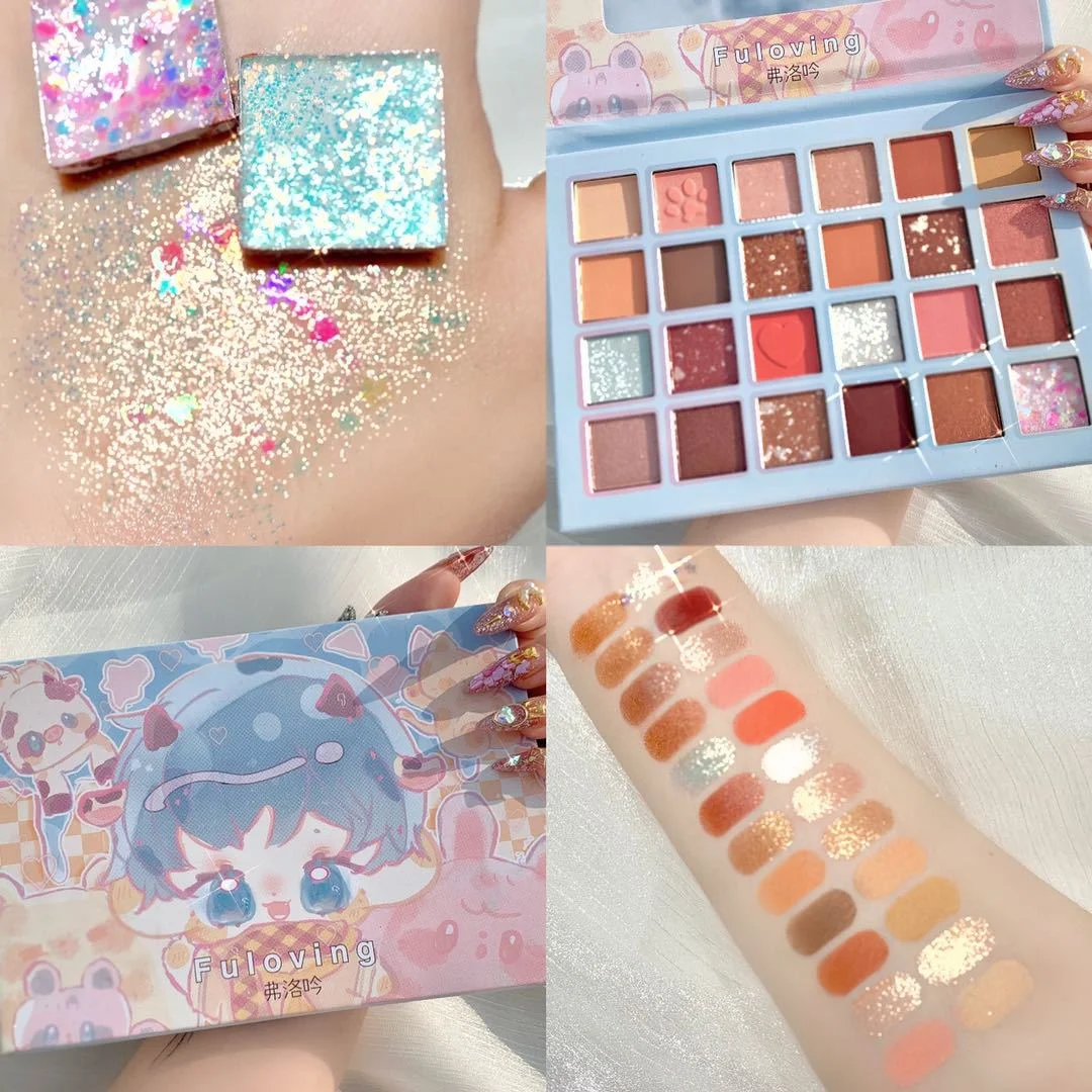 Title 3, 24 Colors Earth Eyeshadow Palette Super Fire Gl...