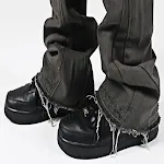Loose Stitching Retro Trendy Casual Flare Jeans — photo 3