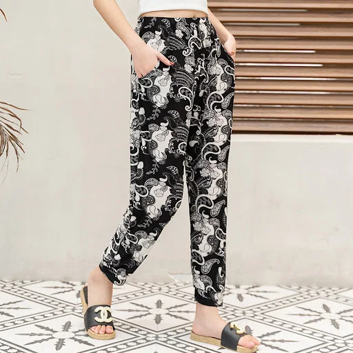 Title 4, Pantaloni in seta di ghiaccio sottili da donna ...