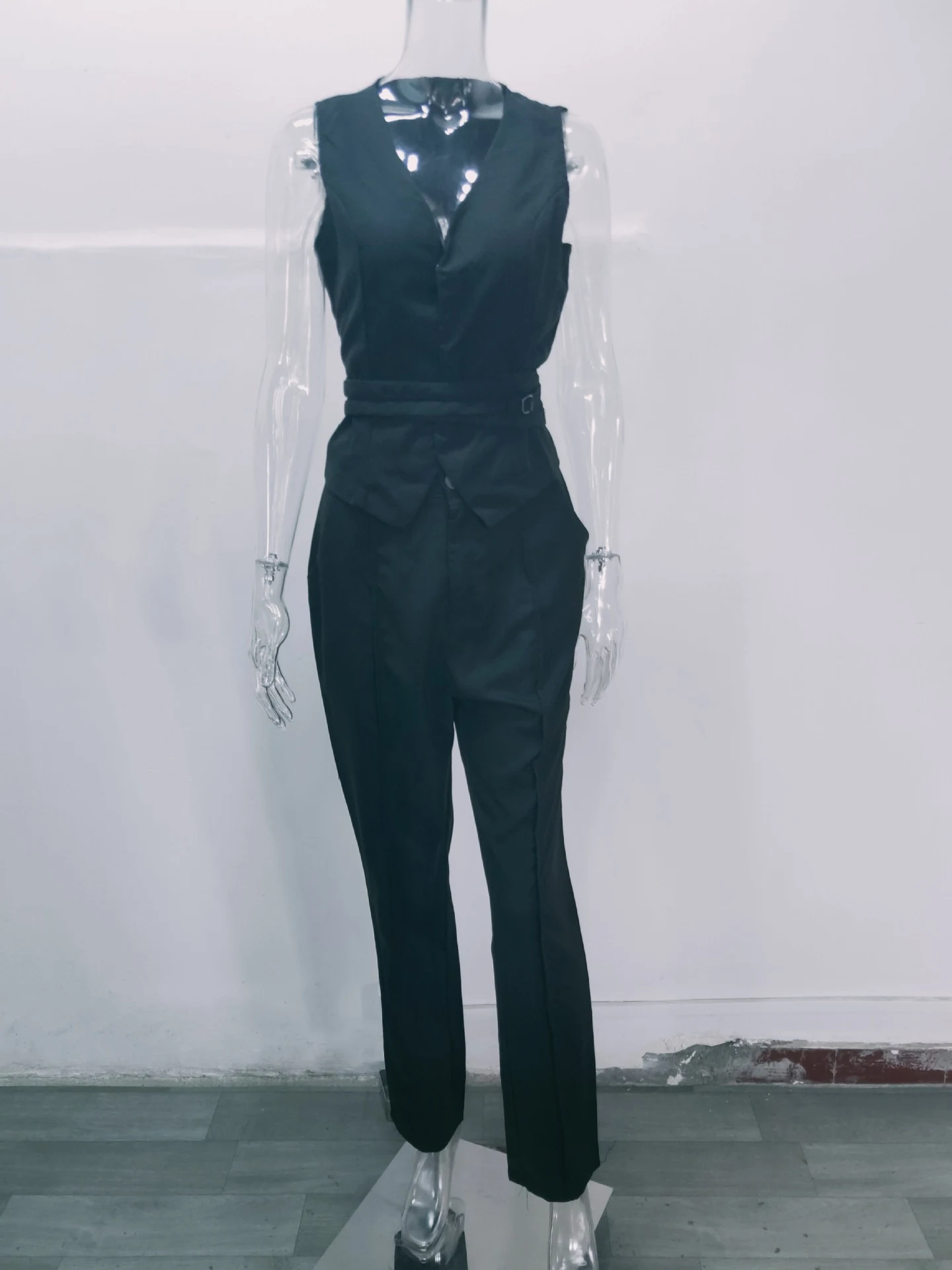 Title 3, Temperament Waist-controlled Sexy Vest Skinny P...