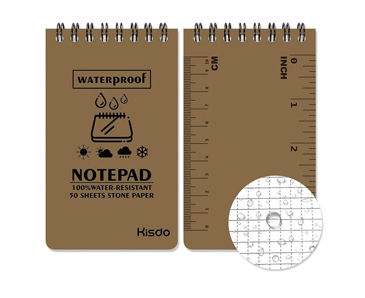 Title 2, All-Weather Spiral Waterproof Office Notepad fo...