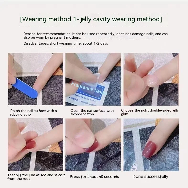 Handgeschilderde nagel patches voor direct nagelplezier. Eenvoudig aan te brengen, langdurige resultaten. Perfecte nagels met unieke en prachtige ontwerpen. — foto 3