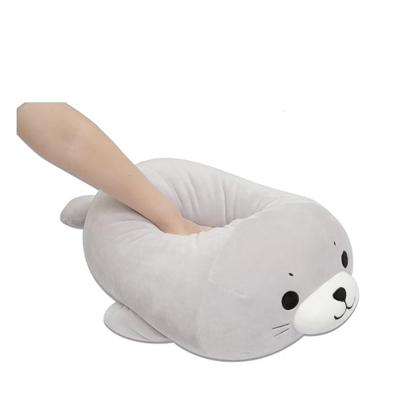 Seal Tuanzi Super Soft Pillow Plush Toy for Cozy Comfort. Snuggle up with this plush seal for a peaceful night's sleep o — photo 1