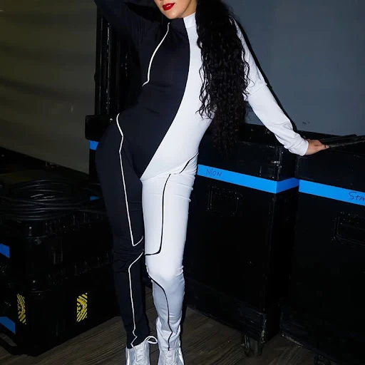 Title 2, Fashion Sports Stitching Skinny Jumpsuit
