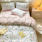 Jogo de cama infantil de quatro peças com estampa de desenho animado, capa de edredom de algodão, macio e confortável para um sono tranquilo. — foto 21