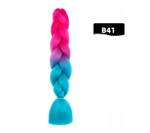 Color Big Braid African Chemical Fiber High Temperature Silk Wig Gradient Easy to Wear and Style for a Stunning Look — photo 27