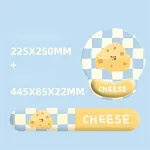 Cheese Mouse pad keyboard hold