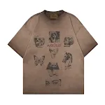 Oversized T-shirt voor koppels, Amerikaanse retrostijl, gewassen skull design, korte mouwen, zomer mode — foto 2