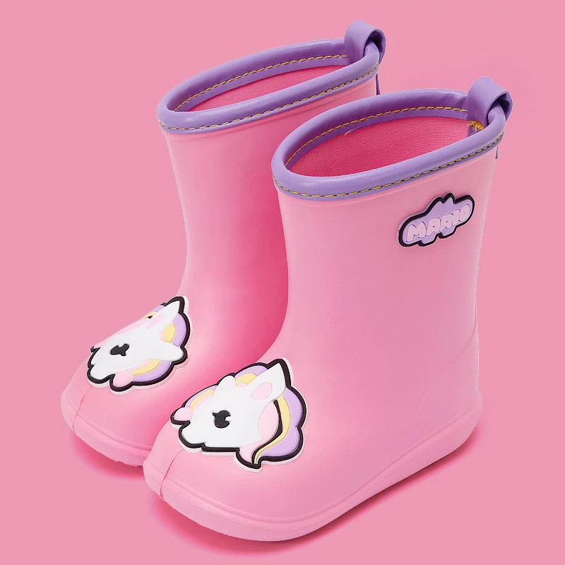 Children's Rain Boots Waterproof and durable to keep feet dry and comfortable on rainy days. Perfect for splashing in pu — photo 2