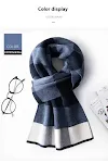 Men's Wool Scarf Winter Plaid Double-sided. Stay warm and stylish this winter with this soft and comfortable accessory. — photo 5
