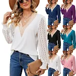 New Lace Stitching Loose Women's Top Perfect for Casual Wear Comfortable and Stylish Ideal for Summer Lightweight and Br — photo 3