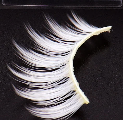 Title 4, Colorable COS White Long False Eyelashes for Co...