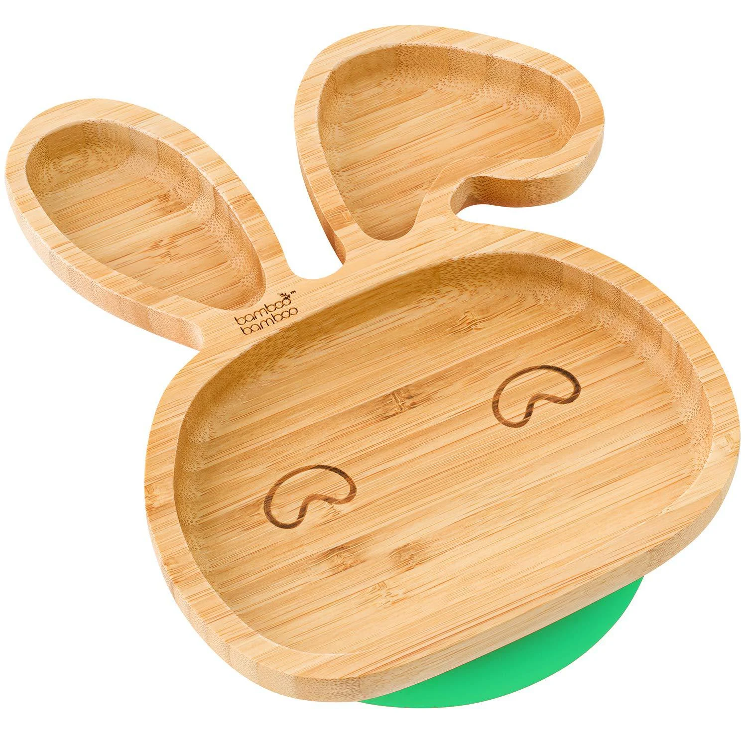 Title 1, Bamboo Animal Dinner Plate for Kids. Eco-friend...