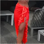 Women's Outdoor Sun-proof Beach Skirt, Chiffon Lace Skirt, perfect for sunny days and beach trips, lightweight and provi — photo 3