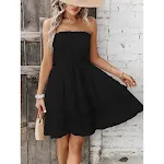 Fashionable Skirt Women Tube Top Slimming Vacation Dress — photo 5